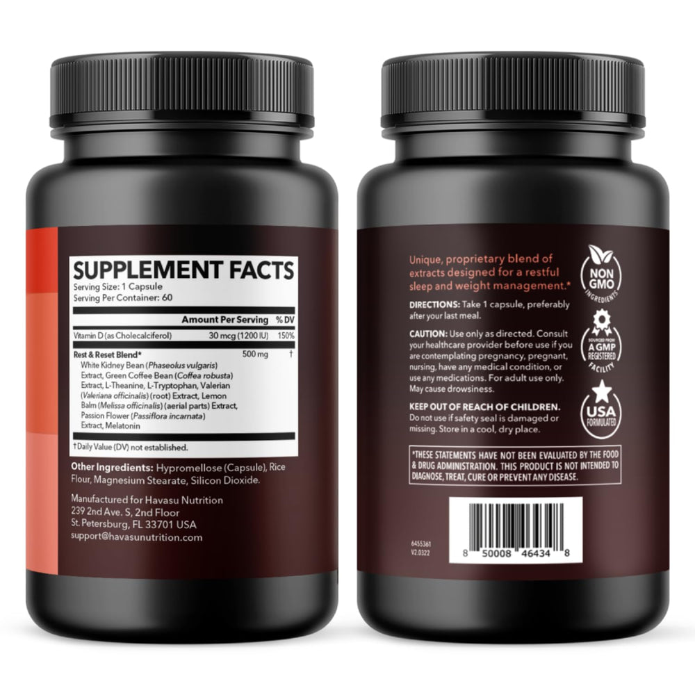 Havasu Night Time Fat Burner display on shelf promotes daily routine