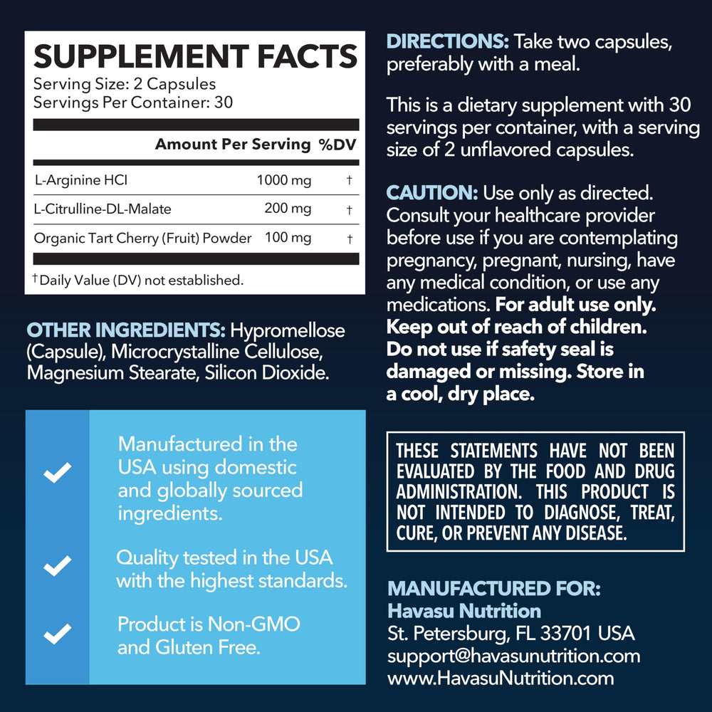 Havasu Nutrition capsules closeup for daily performance support