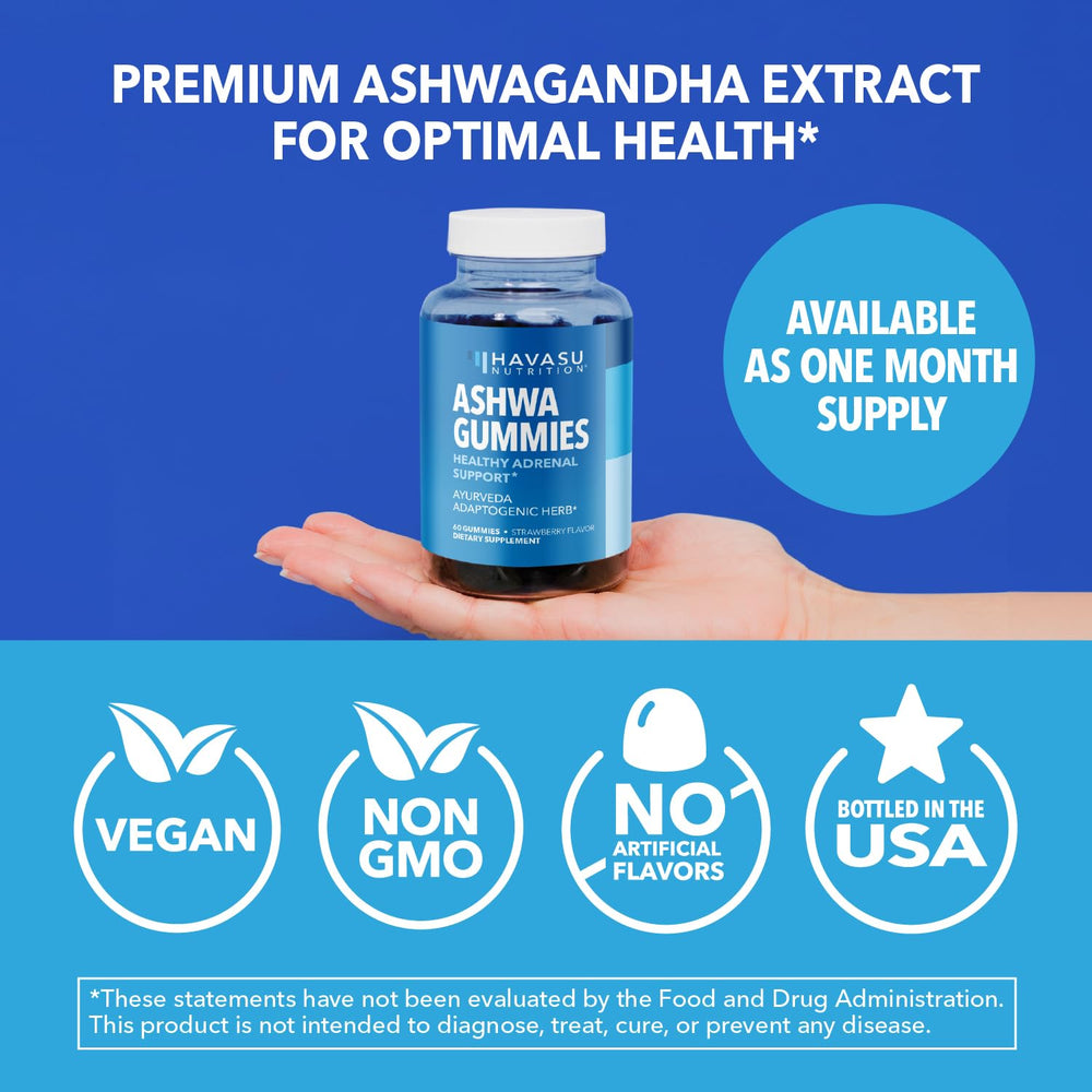 HAVASU NUTRITION Ashwagandha Gummies travel pack on the go
