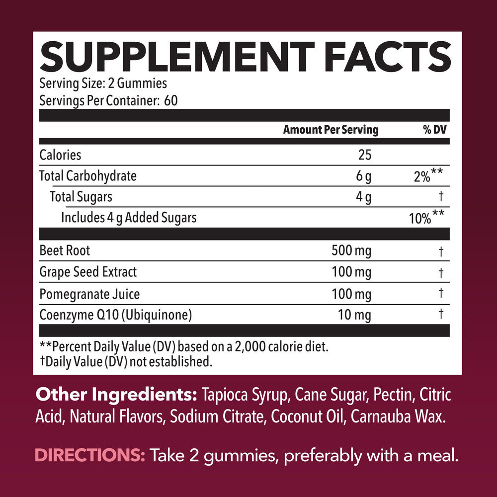 HAVASU NUTRITION Beet Root Gummies vegan icon indicating plant-based formula.