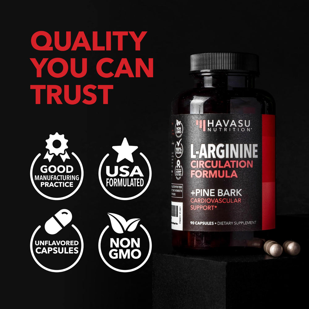 HAVASU NUTRITION packaging highlighting vegan, non-GMO credentials