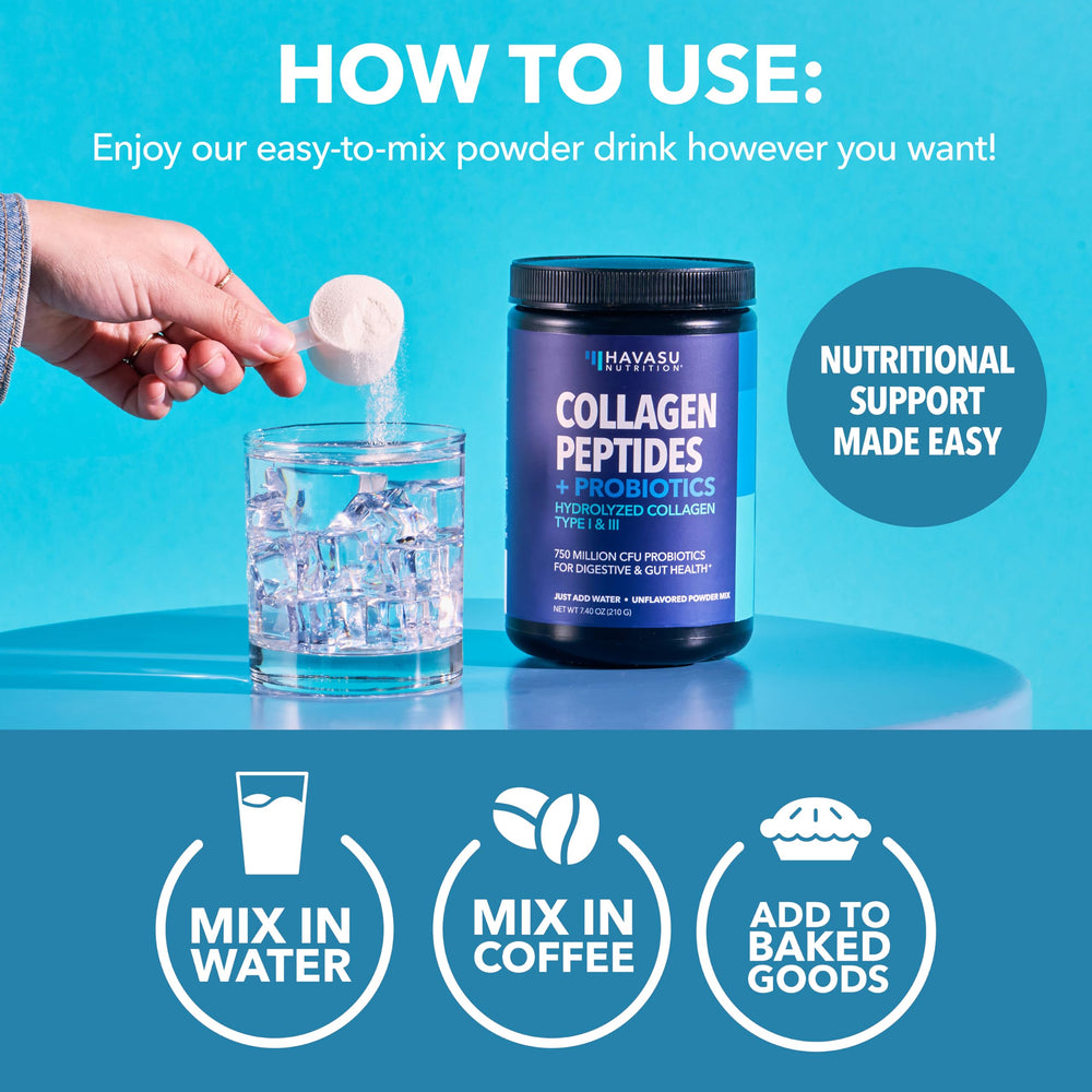 Baked goods with HAVASU Nutrition Collagen Peptides for easy nutrition