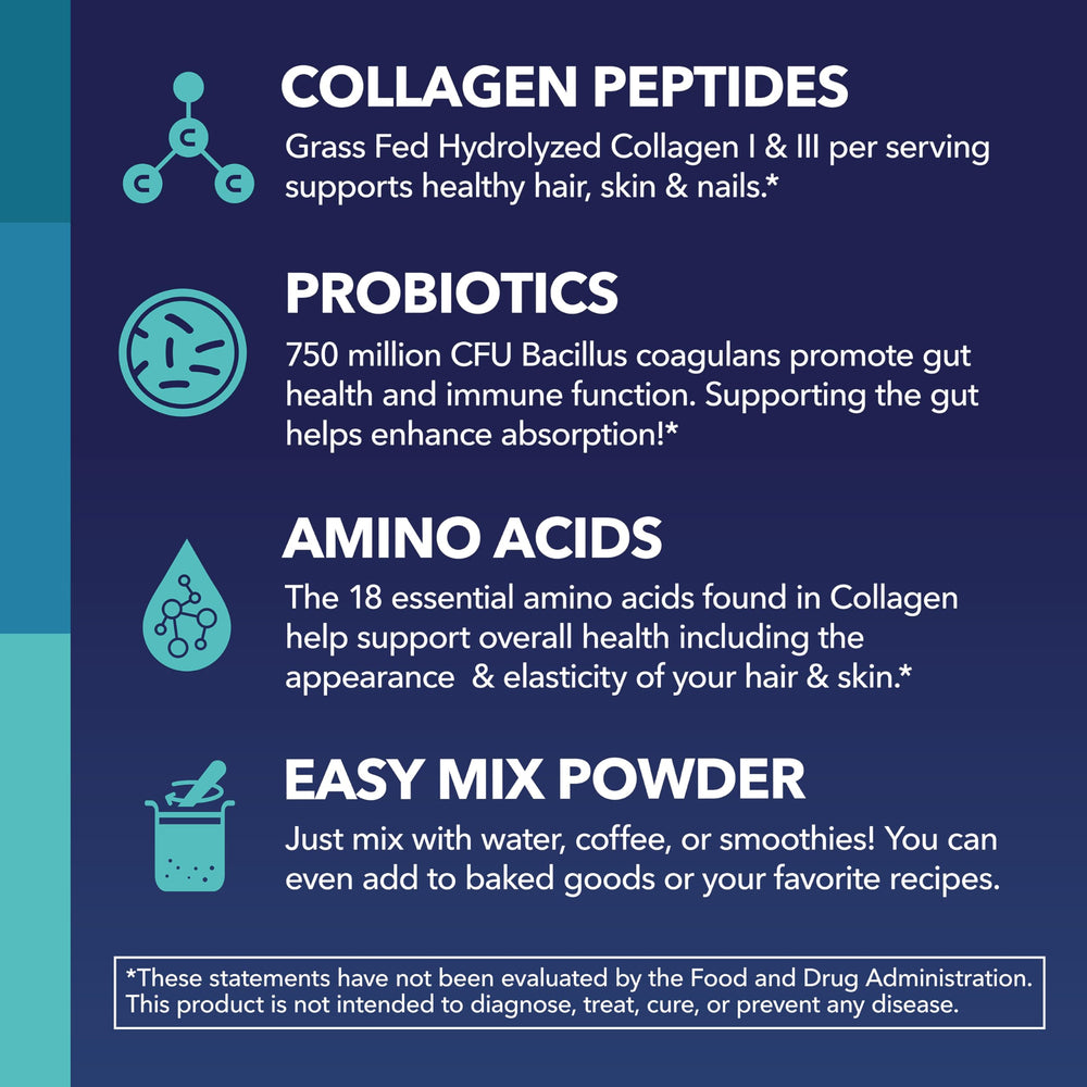 Measuring scoop with HAVASU Nutrition Collagen Peptides for daily use