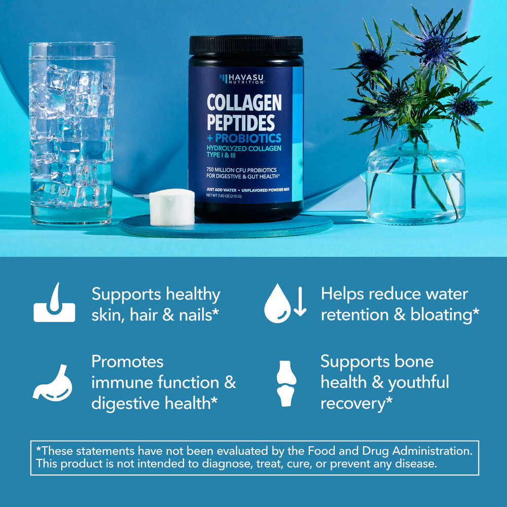 Collagen peptides blended into a smoothie for a subtle protein boost