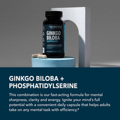Label detail of HAVASU NUTRITION Ginkgo Biloba with non-GMO sourcing emphasis