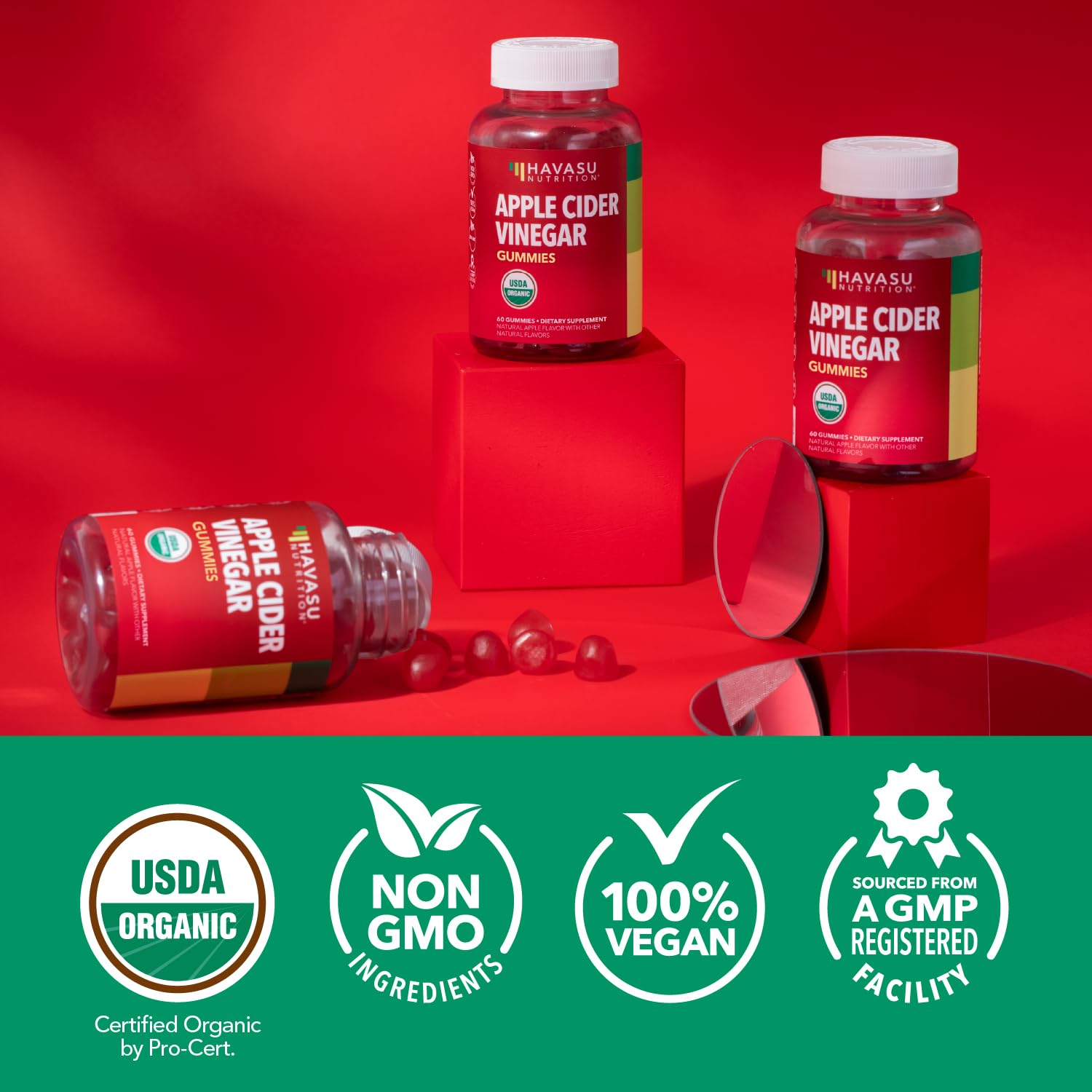 HAVASU Nutrition gummies served with breakfast for a gentle energy boost