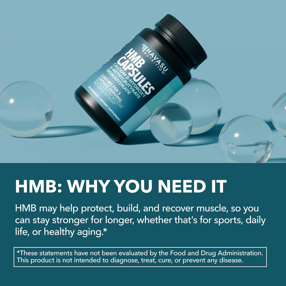 GMP facility icon on packaging suggesting trusted manufacturing standards for HAVASU HMB.