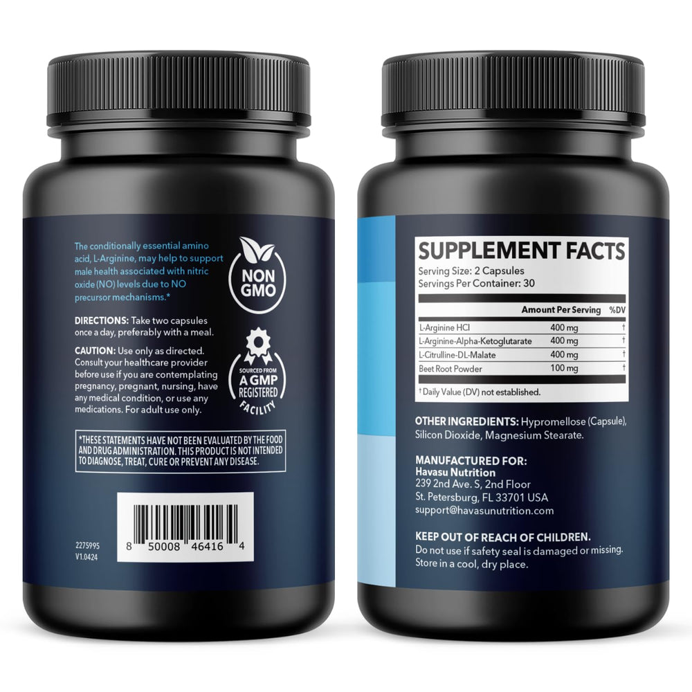 HAVASU Nutrition L-Arginine with L-Citrulline athlete gearing up for a workout.