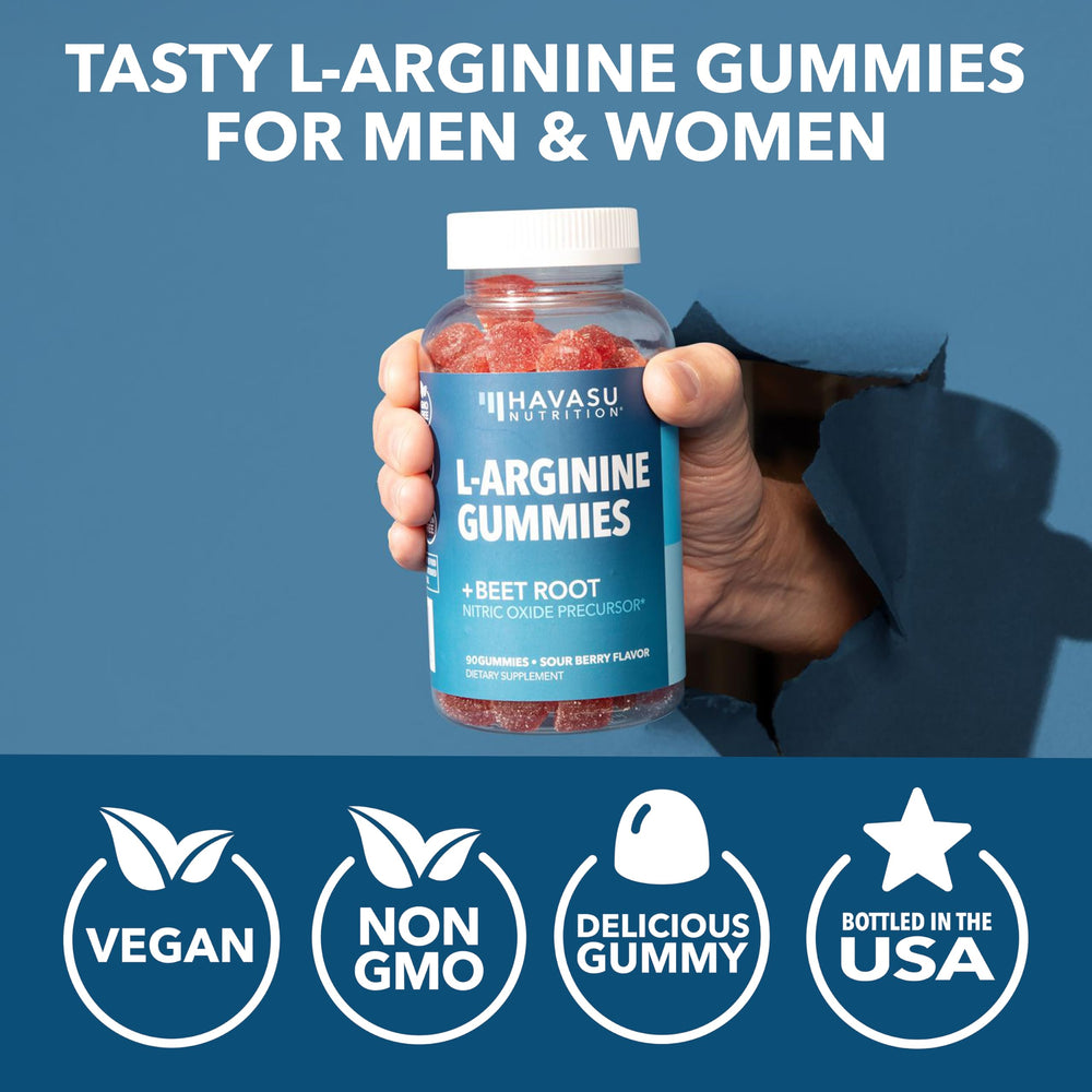 HAVASU L-Arginine Gummies in-use during workout prep