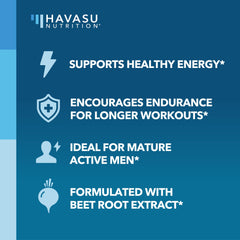 HAVASU label detail showing vegan, non-GMO features