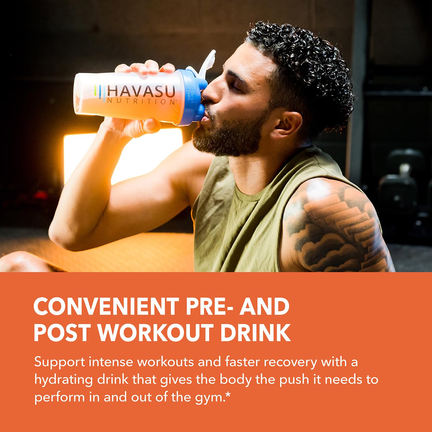 HAVASU NUTRITION L-Arginine Powder vegan formulation in mixed berry flavor for daily use.