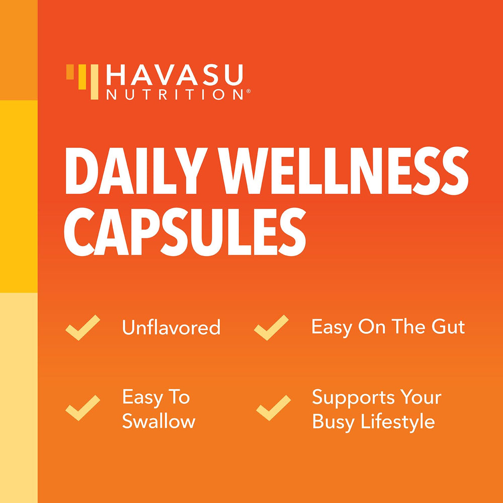 HAVASU NUTRITION Lifestyle shot suggests calm focus at work.