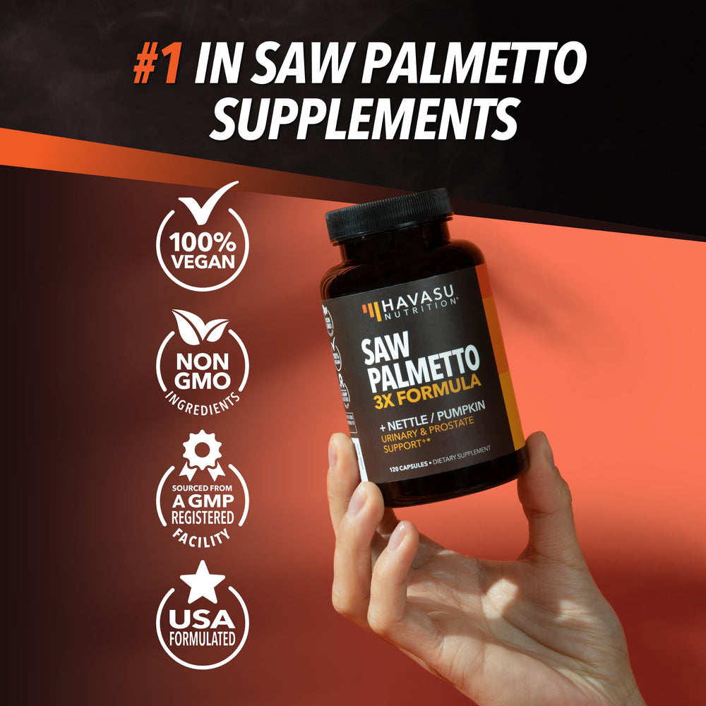 HAVASU NUTRITION lifestyle shot of a man taking capsules for daily wellness