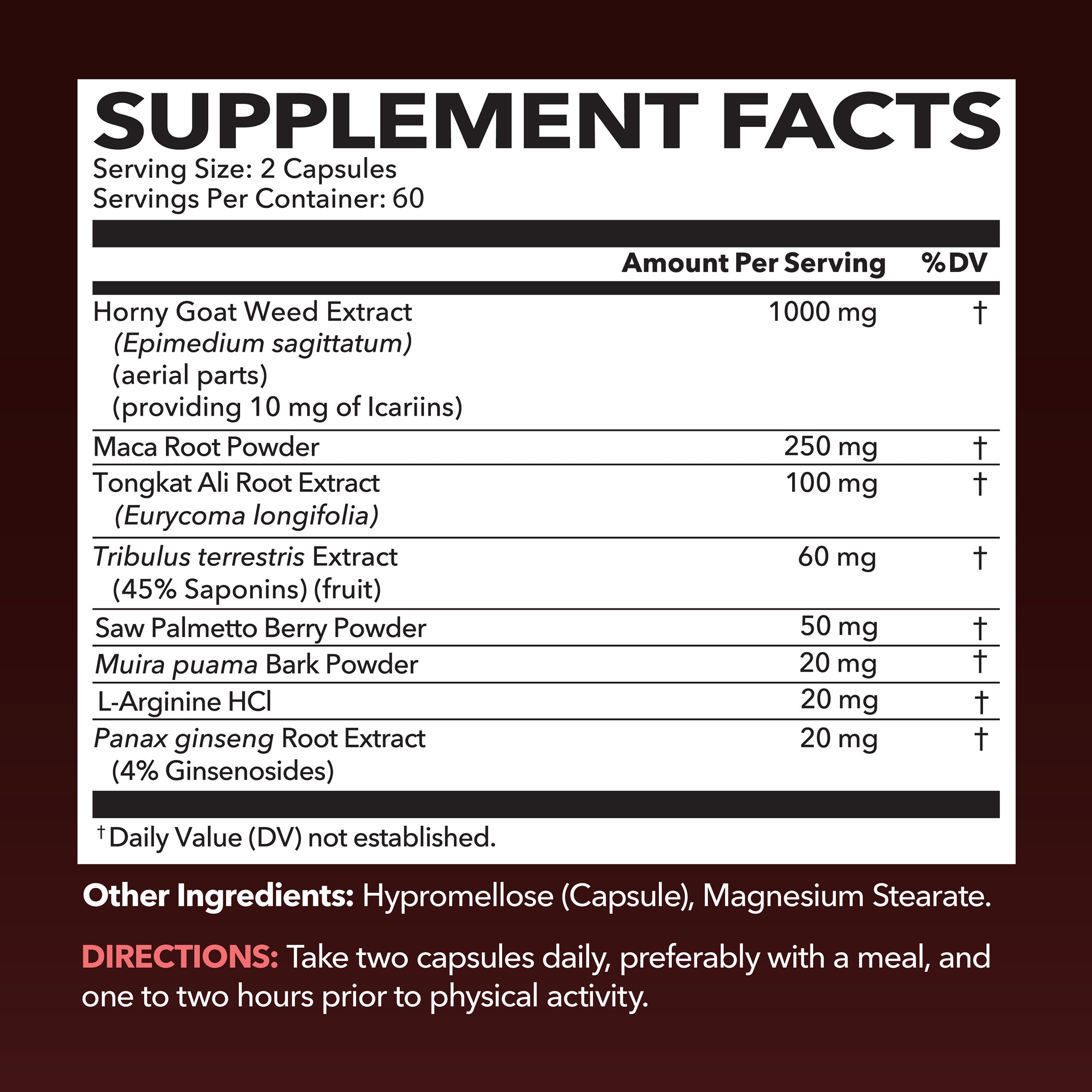 Havasu Nutrition Muira Puama capsules bottle highlighting herbal energy complex.