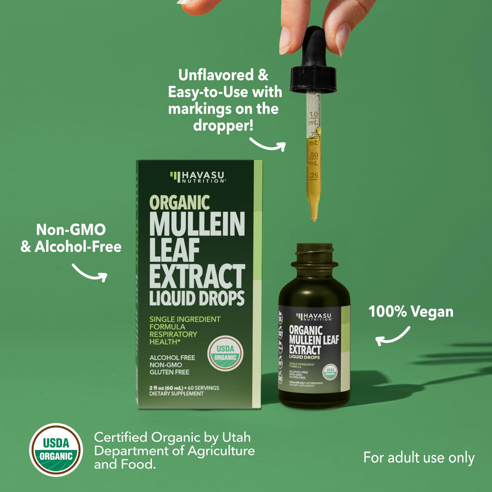 Dropper tip of Mullein Drops for simple daily use
