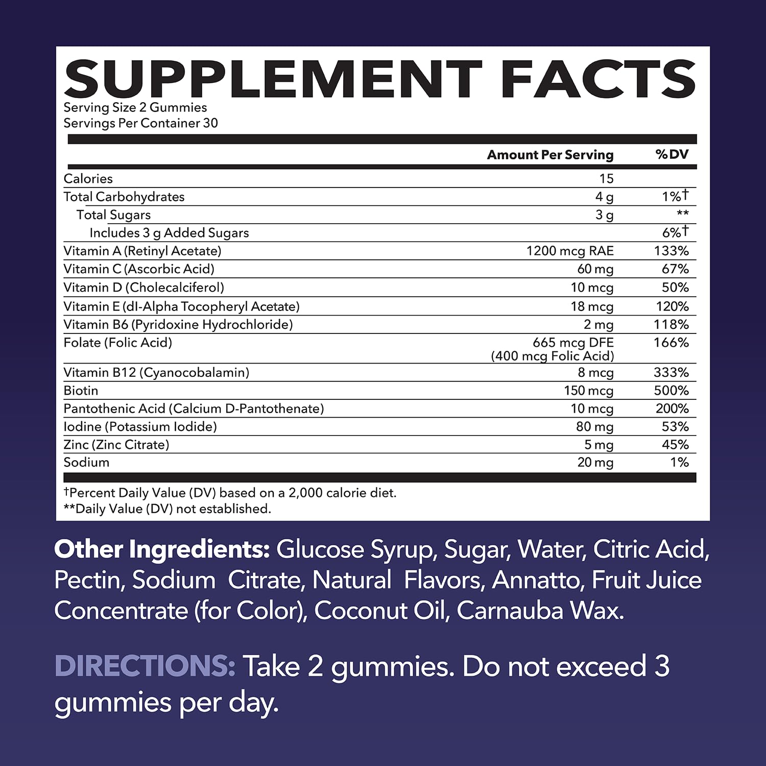HAVASU Nutrition multivitamin gummies bottle label highlights mixed berry flavor.