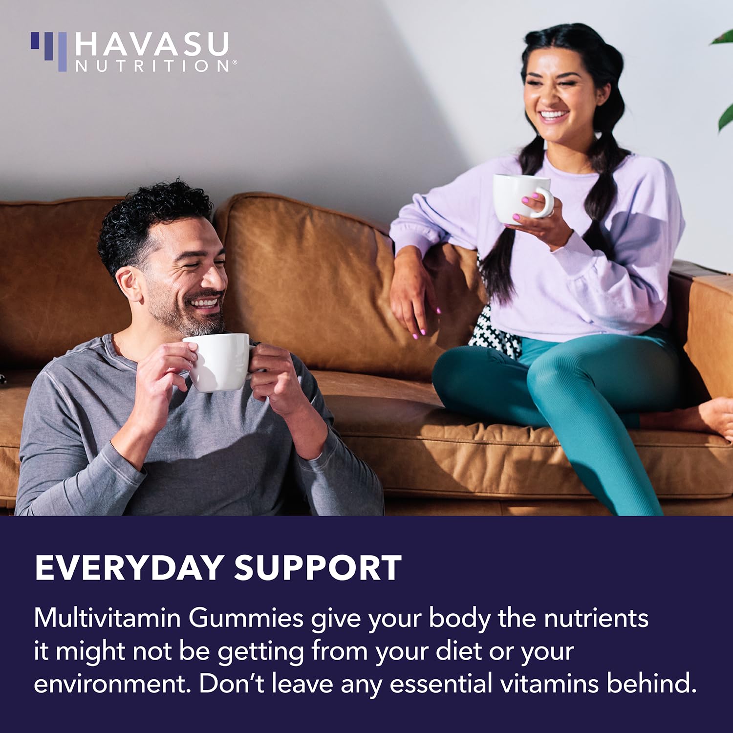HAVASU Nutrition multivitamin gummies bundle indicating 60-count monthly supply.