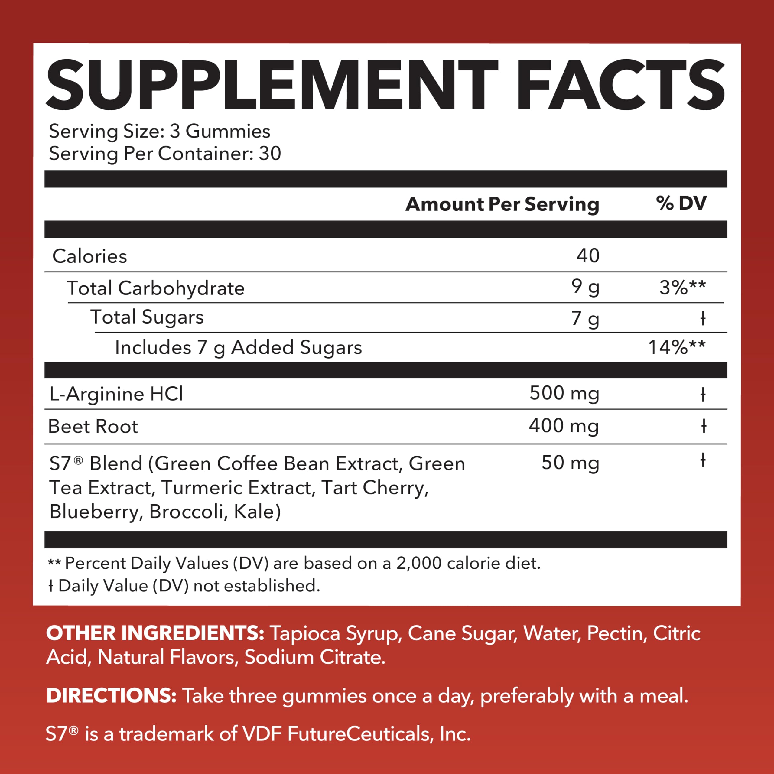 Havasu Nutrition Nitric Oxide Gummies with beet root detail for natural boost