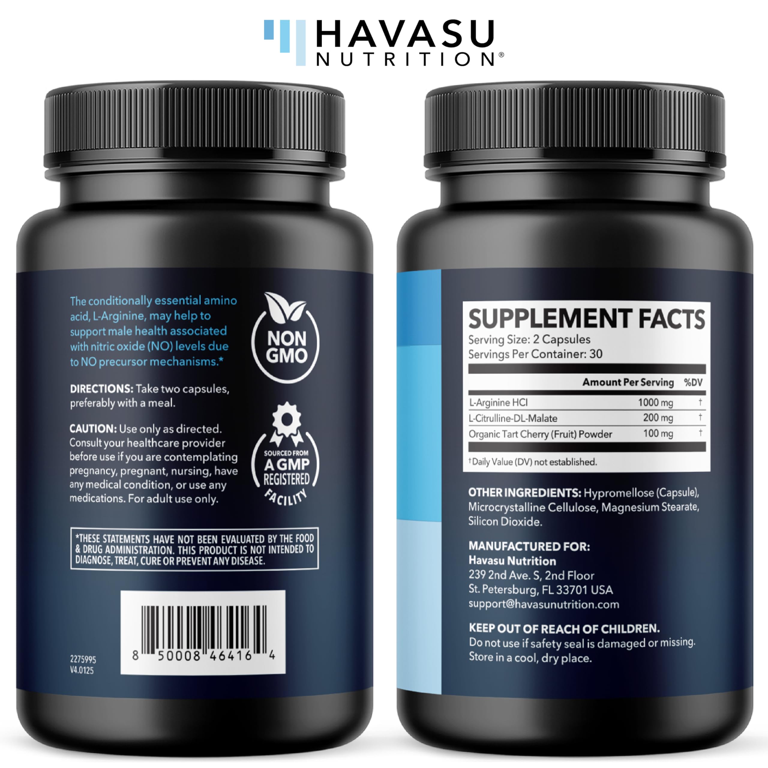 Havasu Nutrition compact packaging showing one-month supply