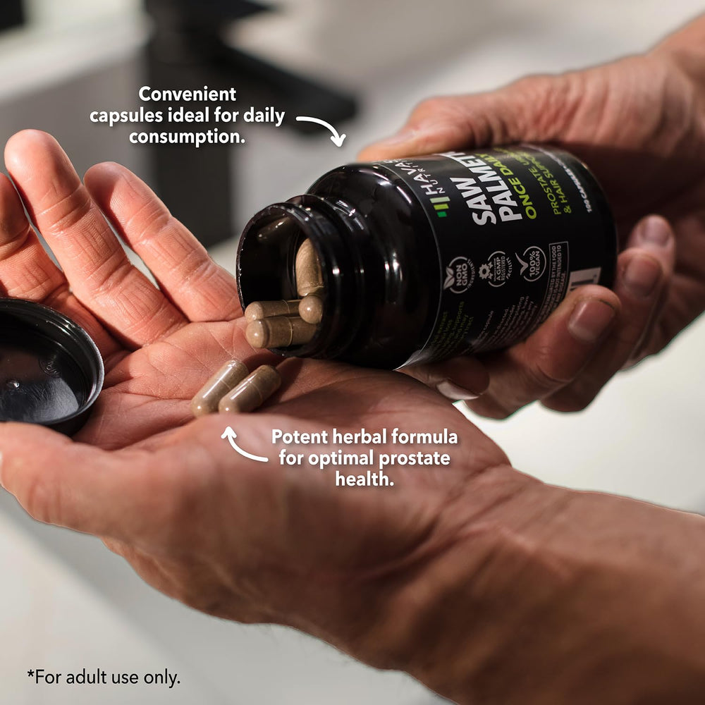 HAVASU NUTRITION Saw Palmetto ingredients panel details high-quality extract.