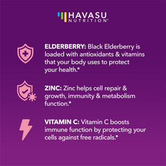 HAVASU NUTRITION Soft chew texture highlights easy consumption for kids.