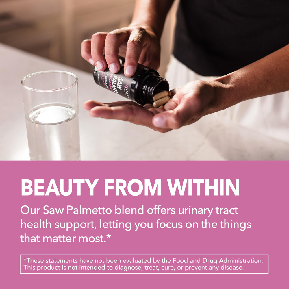 Havasu Nutrition women's wellness formula highlights targeted hair and skin support.