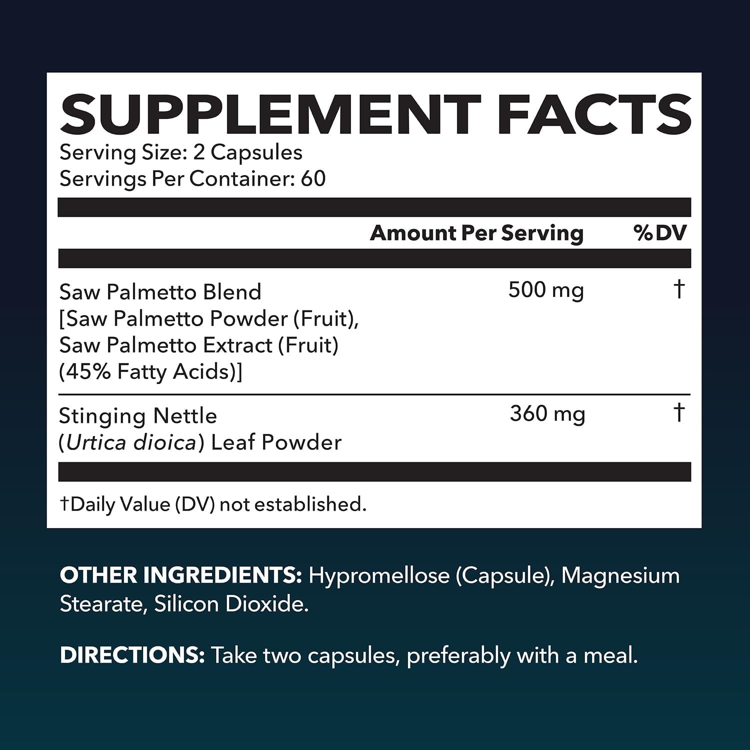 HAVASU Saw Palmetto capsules closeup highlighting vegan formula