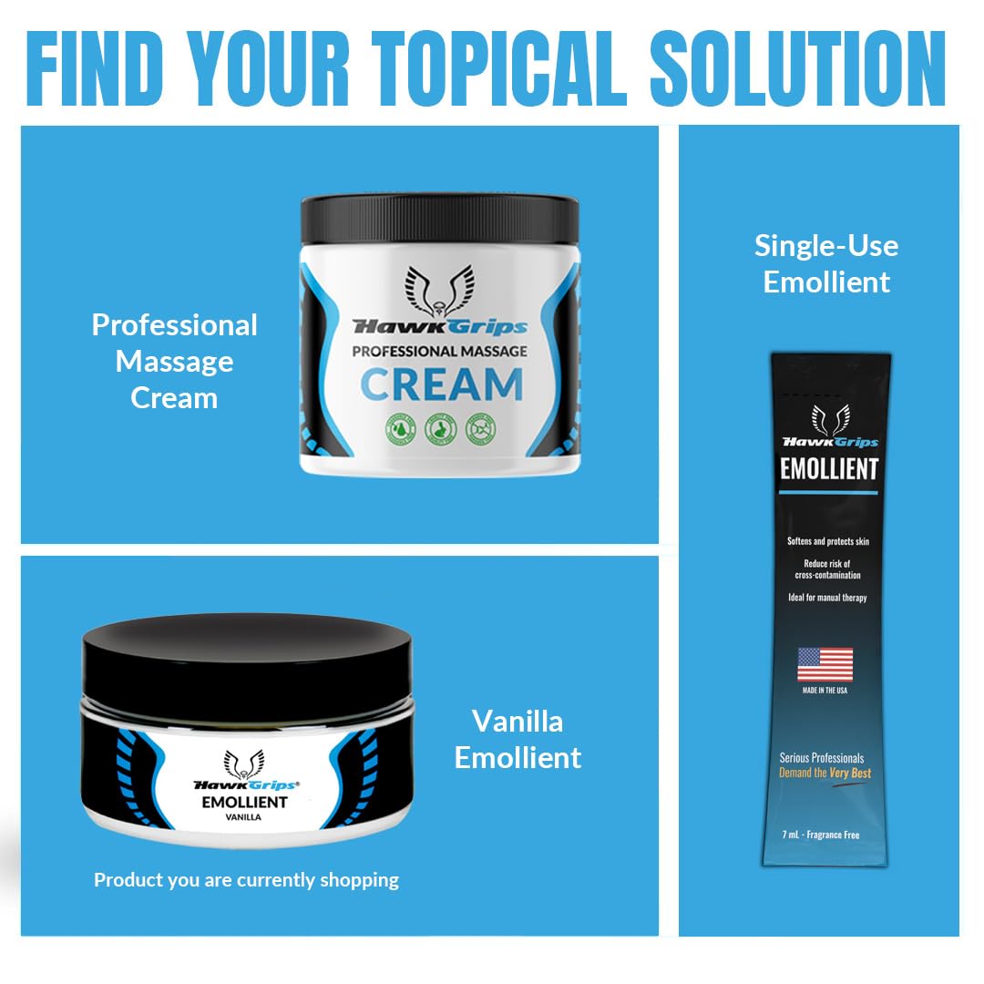 HawkGrips vanilla aroma enhances the massage experience