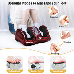 Kneading and rolling action on the sole of the foot for comfort