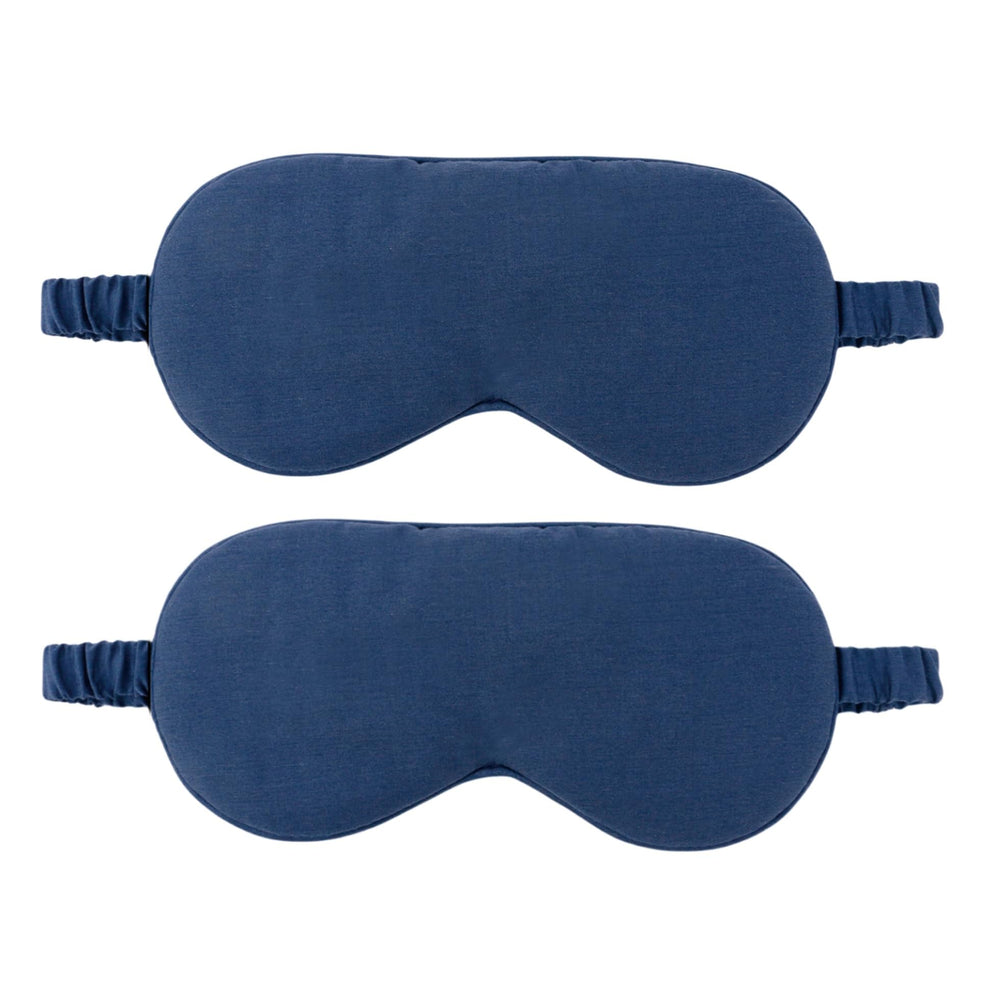 HBHLFZ Sleep Mask 2-Pack in navy for light-blocking comfort during sleep