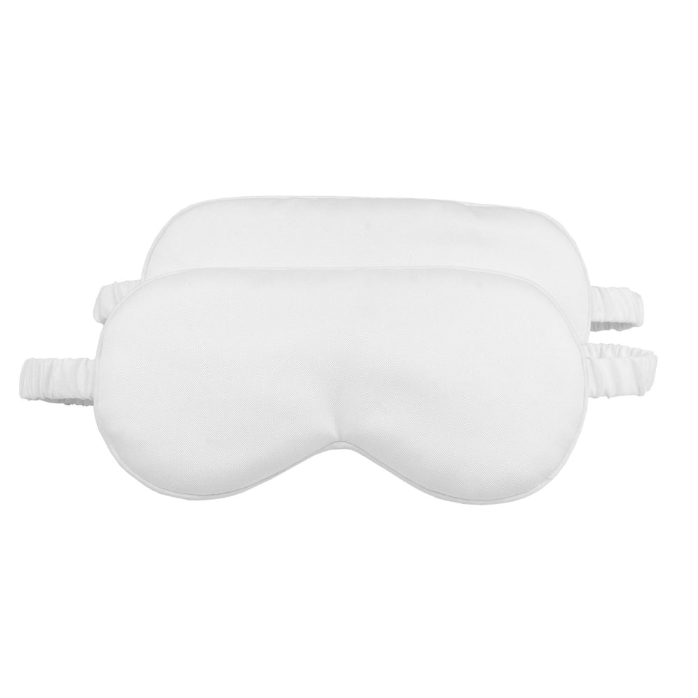 HBHLFZ sleep mask 2-pack in white with soft bamboo viscose fabric for restful nights