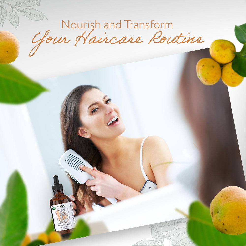 HBNO Organic Marula Oil bottle packaging – easy, premium feel for daily routines