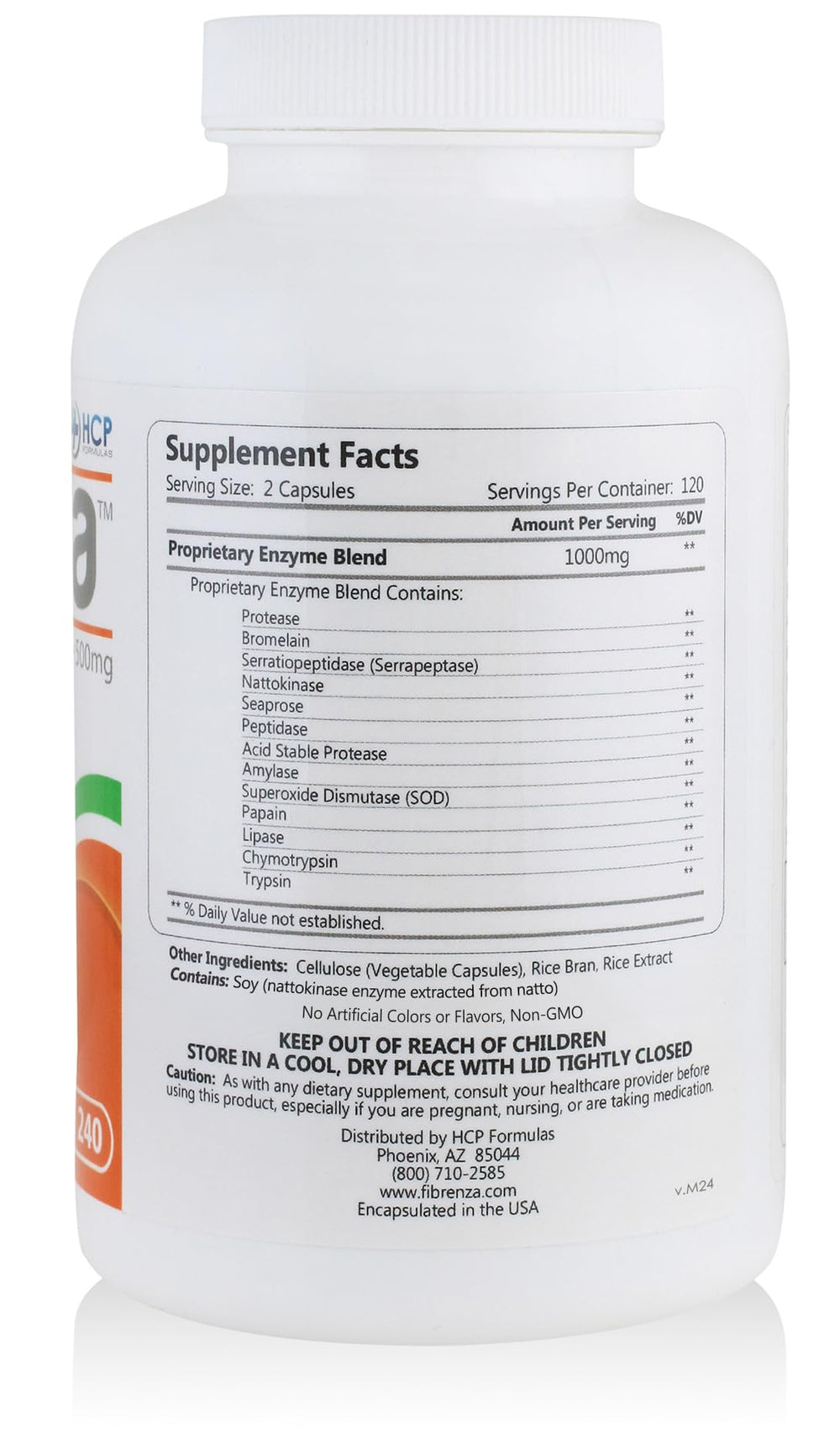 Fibrenza capsules close-up show time-release design for steady absorption