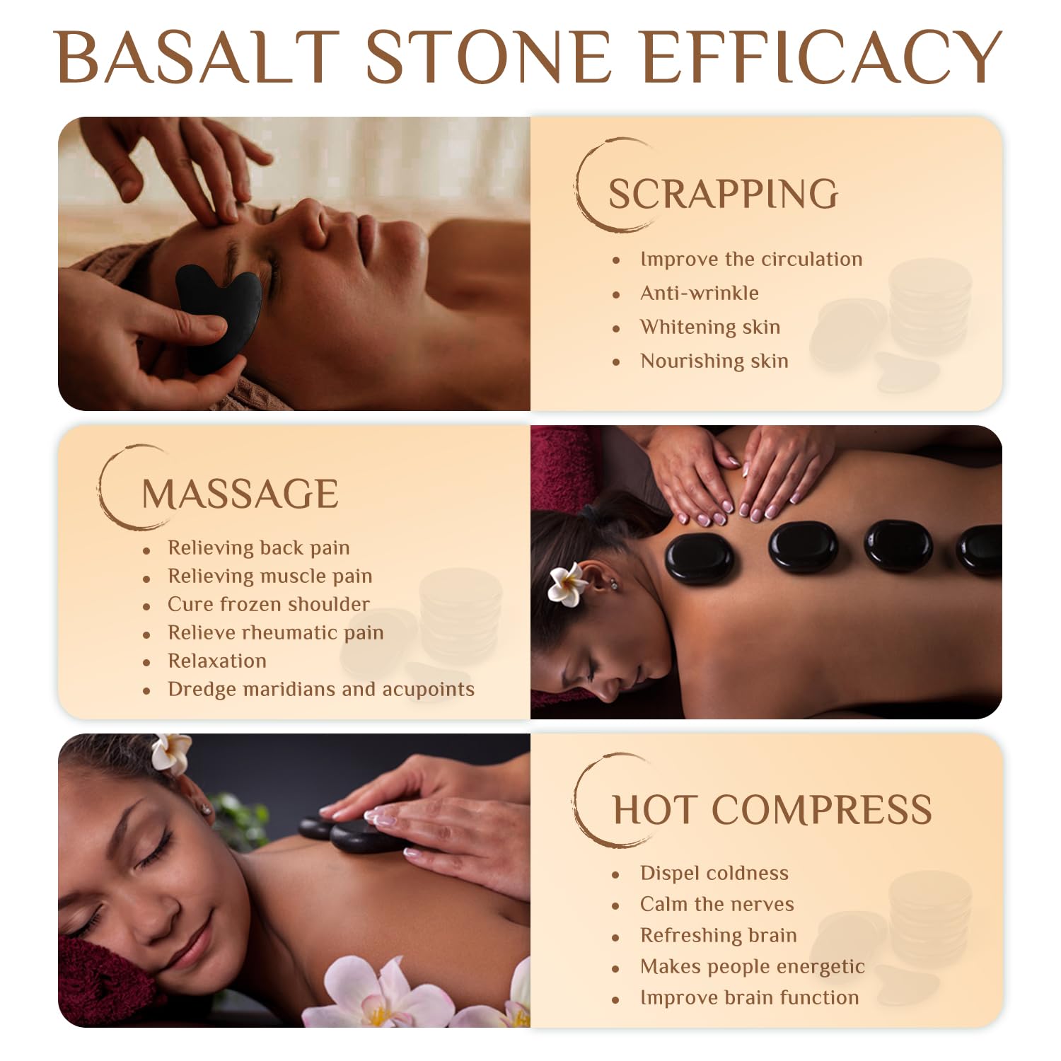 HDYAR compact home spa kit with stones ready for at-home use.