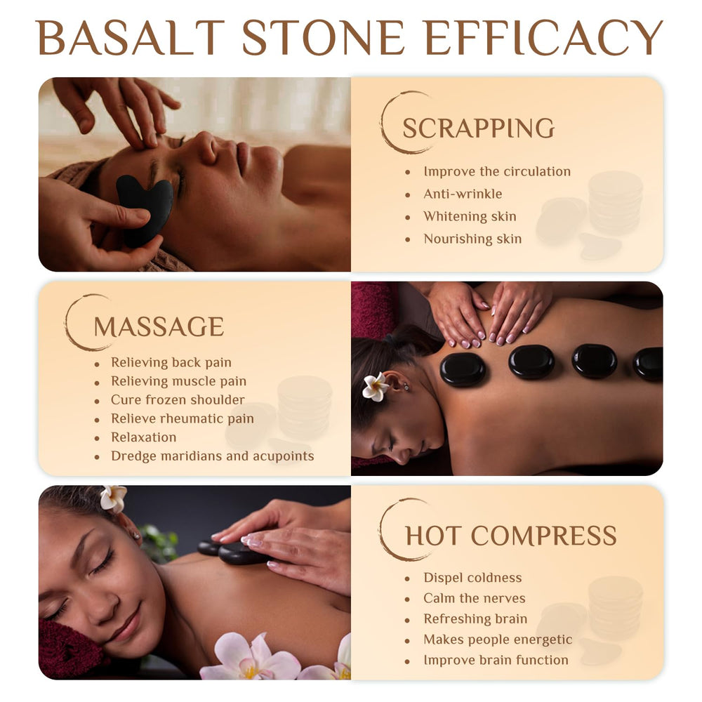 HDYAR compact home spa kit with stones ready for at-home use.