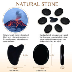 HDYAR use on shoulders and back with heated stones to ease tension.