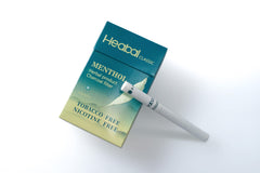 HEABAL cigarrillos de hierbas mentol caja abierta: cómodo reemplazo para reducir hábitos