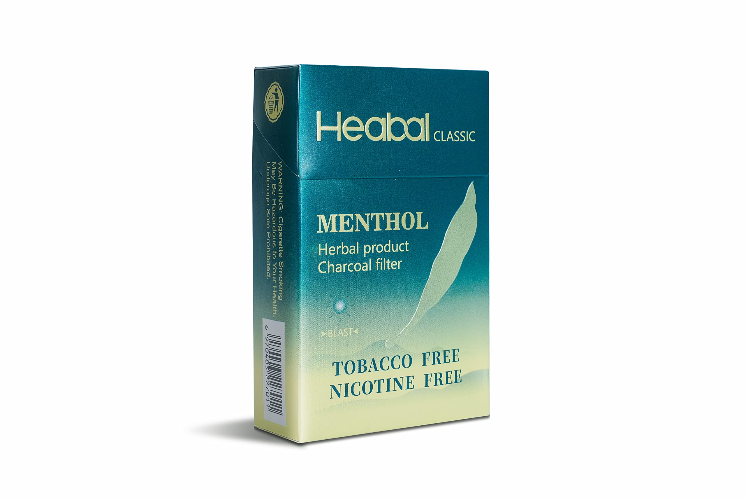 HEABAL cigarrillos de hierbas mentol hoja herbal: experiencia suave y natural
