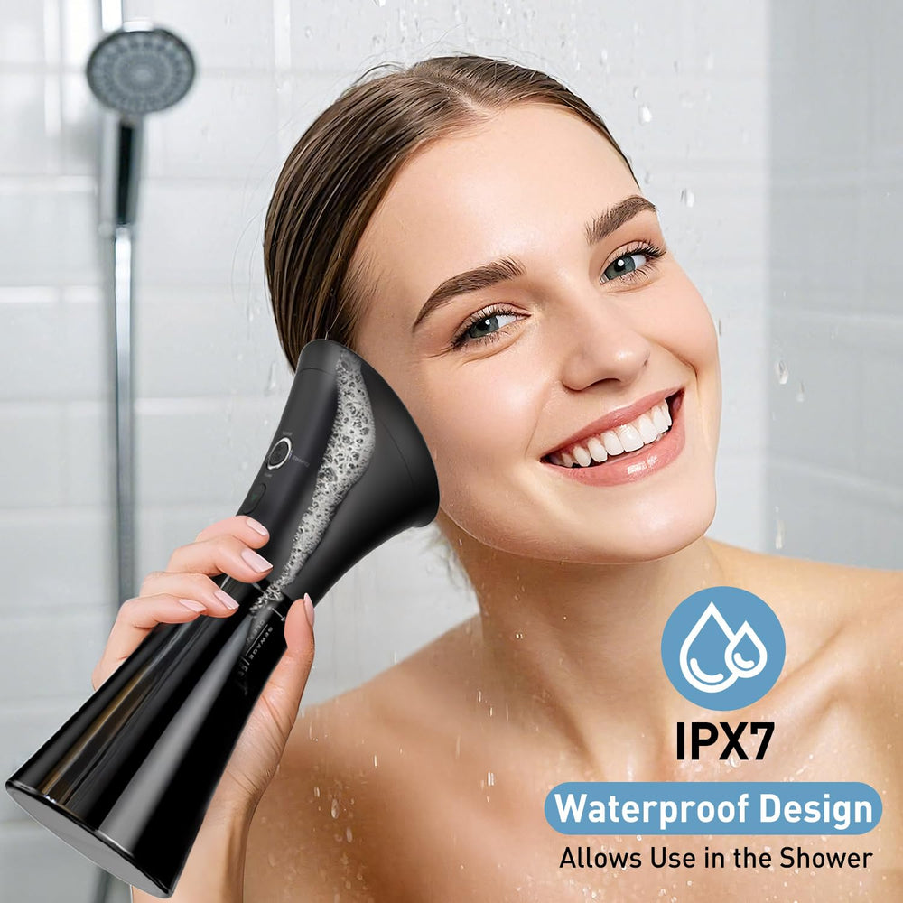 HeaDot warm-water setup shown to optimize cleaning routine.