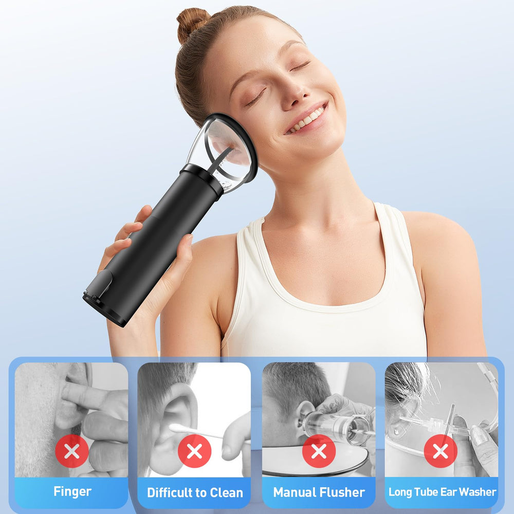 HeaDot ear cleaner offering four adjustable pressure modes for comfortable cleansing.