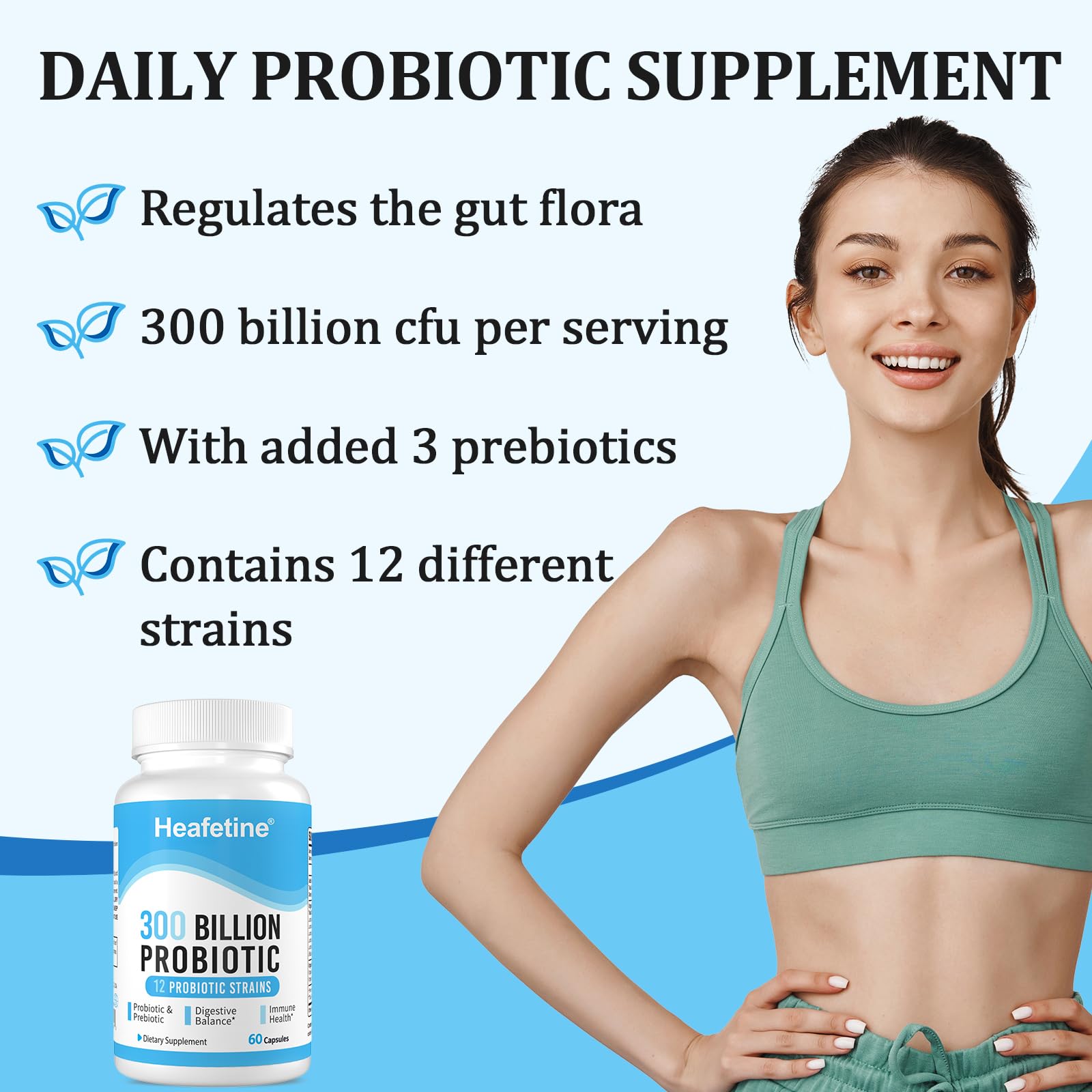 Morning-use scene with Heafetine capsules as part of daily wellness routine
