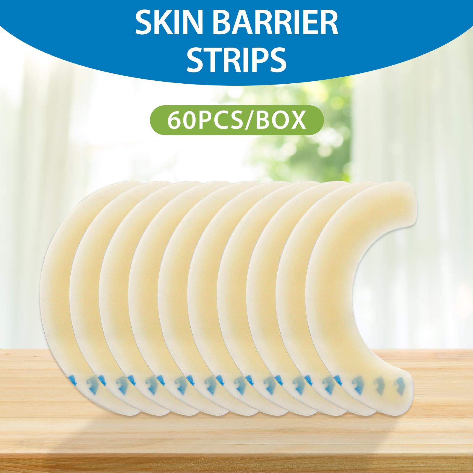 Allergy-friendly option for sensitive skin, using Heagimed barrier strips securely.