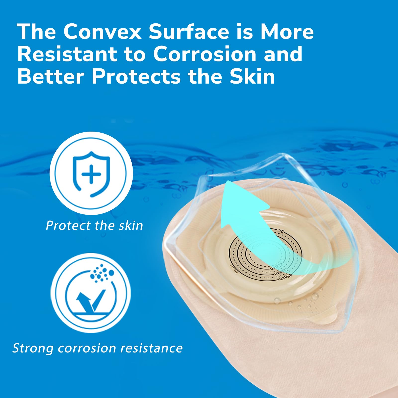 Heagimed double-buckle design provides belt-assisted leakage protection.