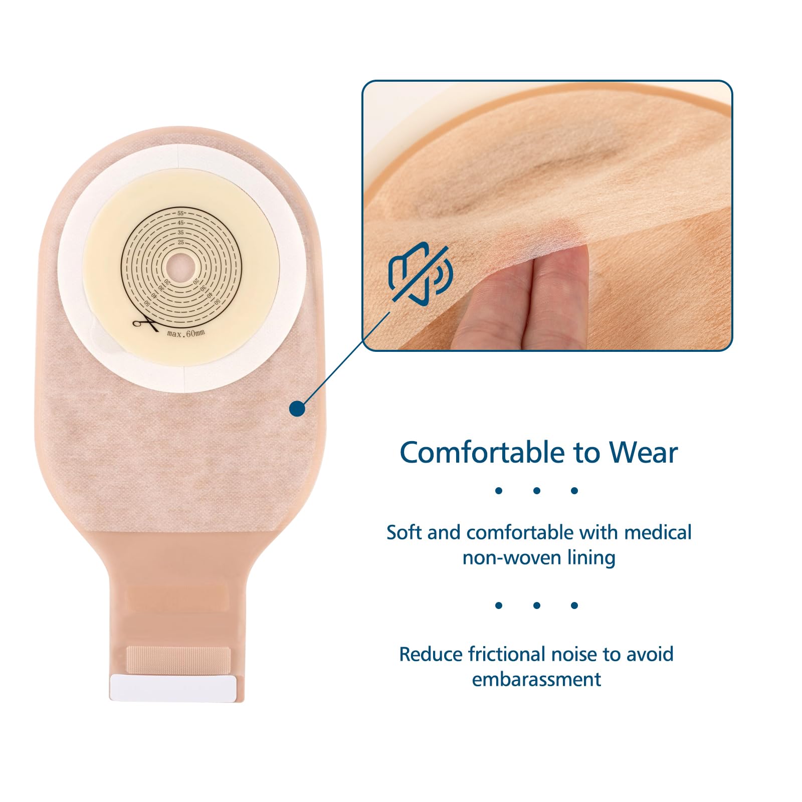 Heagimed hydrocolloid wafer offers skin-friendly wear.