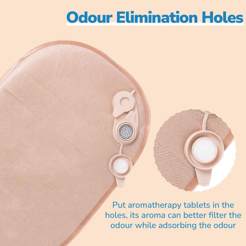 Heagimed stoma measurement card for accurate sizing.