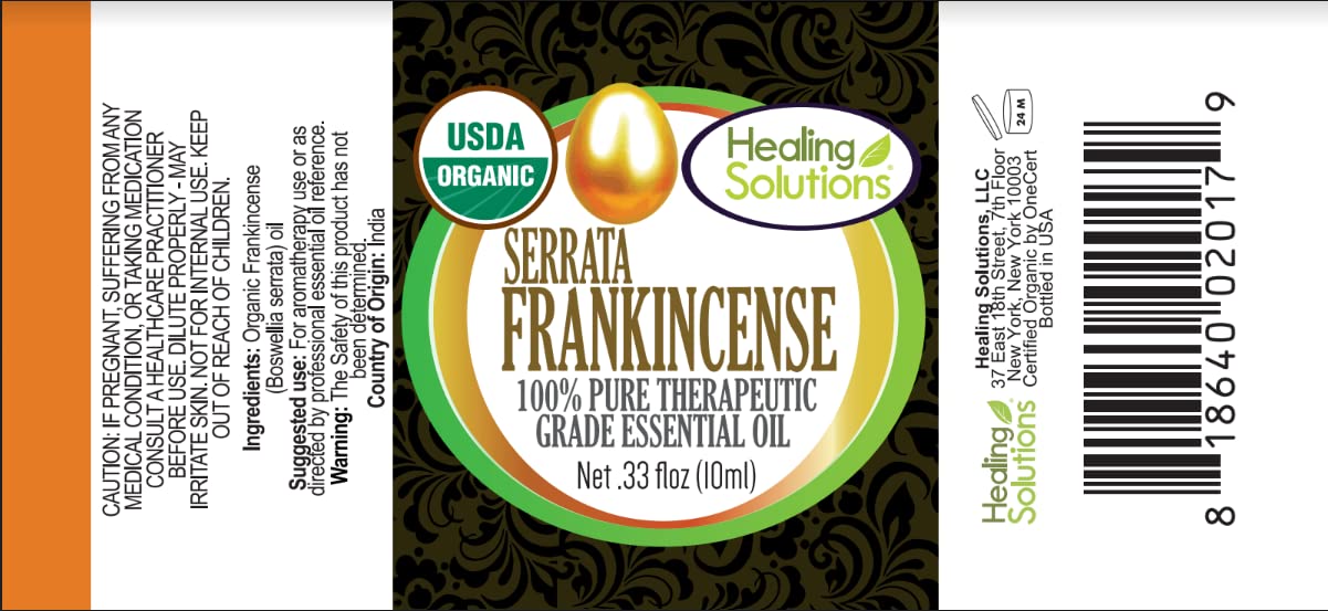 Healing Solutions frankincense and myrrh combo pack 2x10ml for aromatherapy evenings.