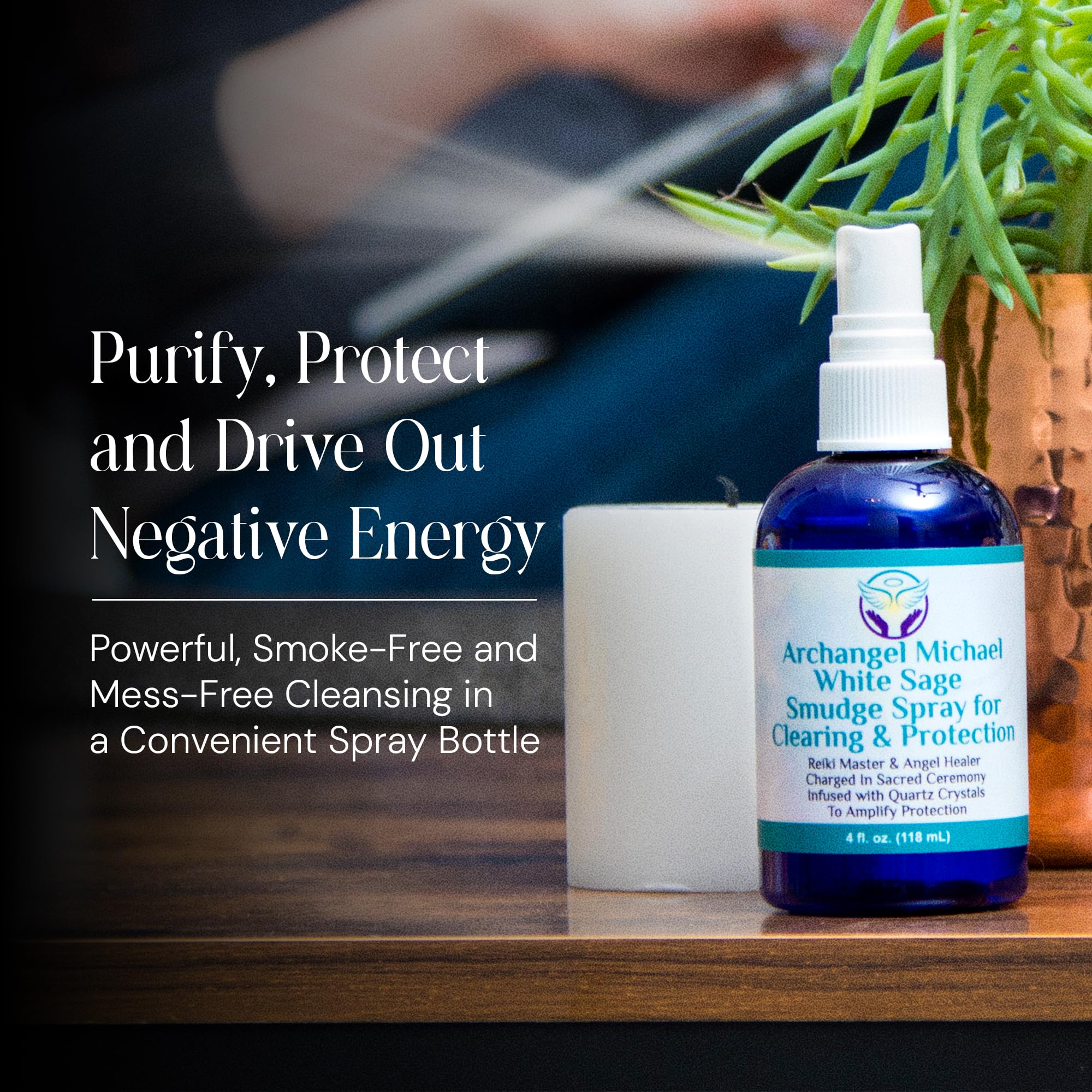 Quartz crystal mist from Heal The Masses enhances cleansing energy
