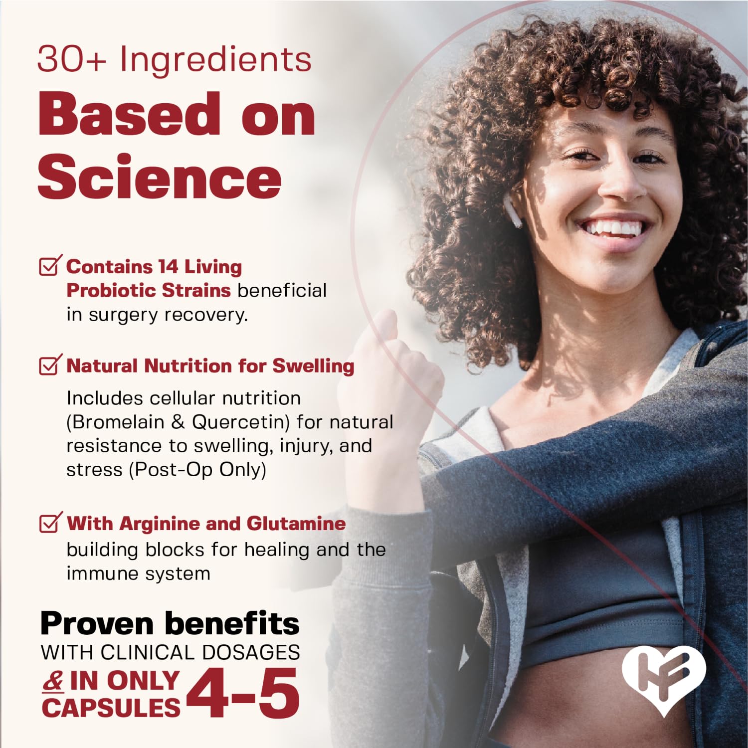 HealFast product label emphasizing transparent ingredients and safety
