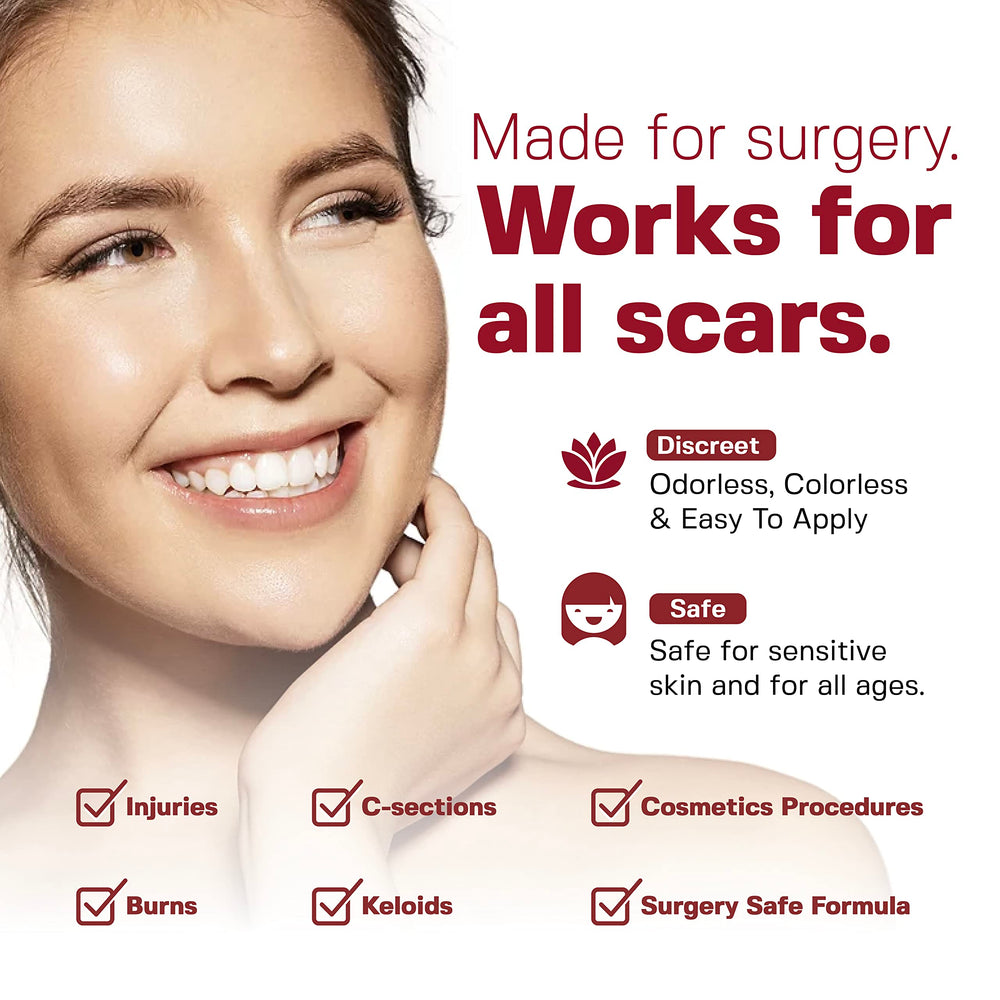 HealFast scar sheets being applied on skin demonstrate simple, clean coverage for ongoing care.