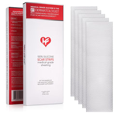 HealFast silicone scar sheets for surgery show discreet, comfortable scar support.